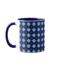 Blue & White Paisleys Tasse