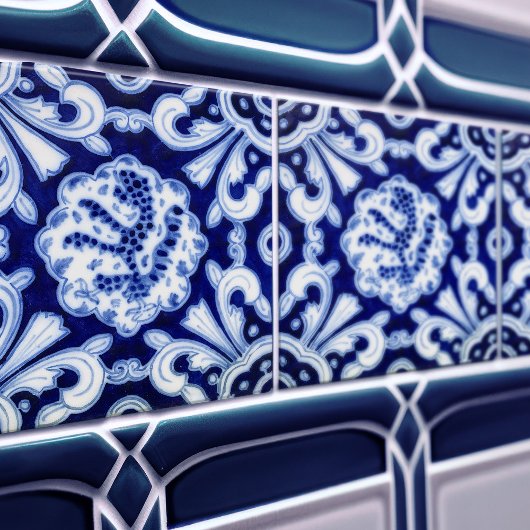 Blue & White Palau de Maricel Catalan Fliese