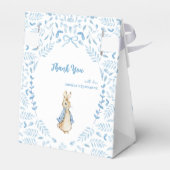 Blue White Peter the Rabbit Beatrix Baby Dusche Geschenkschachtel (Rückseite)