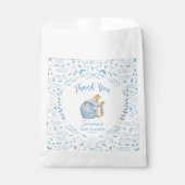 Blue White Peter the Rabbit Beatrix Baby Dusche Geschenktütchen (Vorderseite)