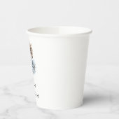 Blue White Pine Cones Weihnachten Pappbecher (Links)