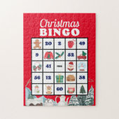 Blue White Playful Christmas Bingo Puzzle (Vertikal)