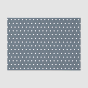 BLUE & WHITE POLKA DOTS SEIDENPAPIER