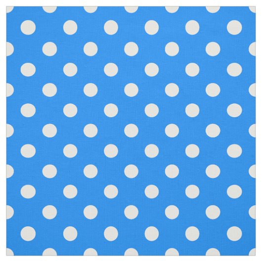 Blue White Polka Dots Textile Stoff (Muster)