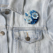 Blue & White Porcelain Handy Case - Traditionelle  Button (Beispiel)