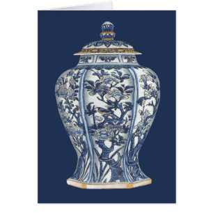 Blue & White Porcelain Vase von Vision Studio