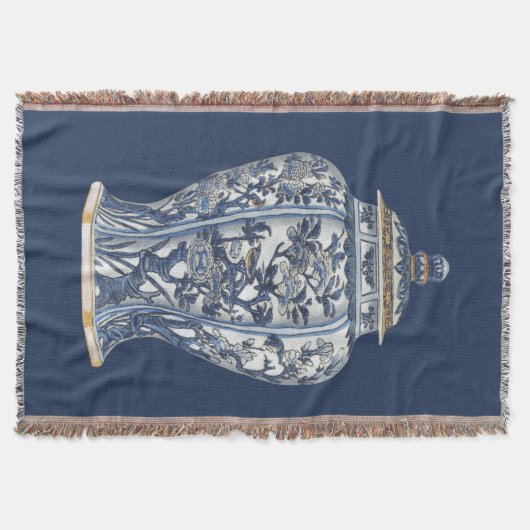 Blue & White Porcelain Vase von Vision Studio Decke (Vorderseite)