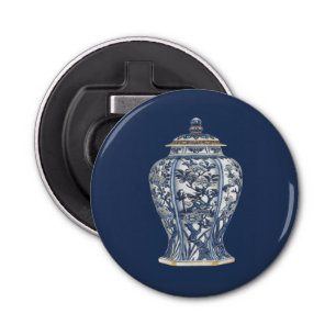 Blue & White Porcelain Vase von Vision Studio Flaschenöffner