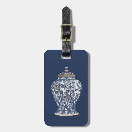 Blue & White Porcelain Vase von Vision Studio Gepäckanhänger (Vorderseite vertikal)
