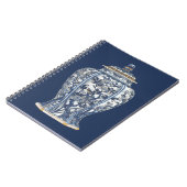 Blue & White Porcelain Vase von Vision Studio Notizblock (Linke Seite)