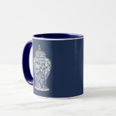 Blue & White Porcelain Vase von Vision Studio Tasse (Vorderseite Links)