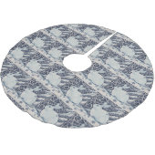 Blue White Rabbit Designer Weihnachtsbaumrock Polyester Weihnachtsbaumdecke (Schrägansicht)