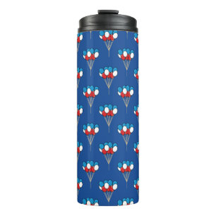 Blue White Red Patriotic Balloons Thermosbecher
