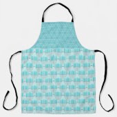 BLUE & WHITE ROWS HANUKKAH CANDLES SCHÜRZE (Vorderseite)