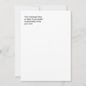 Blue & White Scandi inspirierte Volkskunst. Einladung (Rückseite)