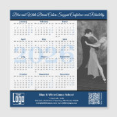 Blue White Service Image 2026 Calendar Magnet (Vorderseite)