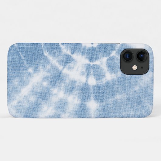 Blue White Shibori Gefärbte Krawatte Case-Mate iPhone Hülle (Rückseite (Horizontal))