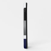 Blue White & Silver Comtemporary Iphone 5 Case (Hinten/Links)