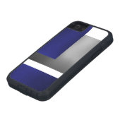 Blue White & Silver Comtemporary Iphone 5 Case (unten)