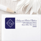 Blue White Simple Geometric Monogram Wedding (Insitu)