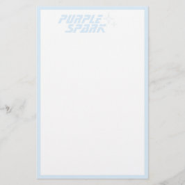 Blue White Small Business Stationery Briefpapier