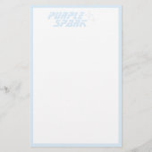 Blue White Small Business Stationery Briefpapier (Rückseite)