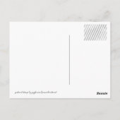 Blue & White Snowflake "Danke" Foto Postkarte (Rückseite)