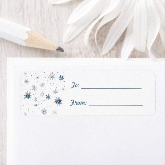 Blue White Snowflakes Christmas  (Insitu)