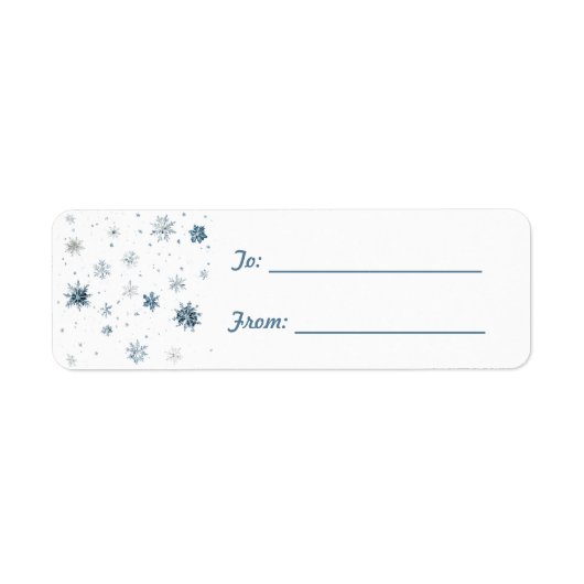Blue White Snowflakes Christmas  (Vorne)