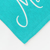 Blue White Snowflakes Minimalistischer Weihnachtsn Fleecedecke (Ecke)