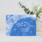 Blue & White Sparkle Ainderella Danke (Stehend Vorderseite)