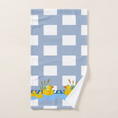 Blue & White Square Bathroom Towel Sets Ducks (Handtuch)