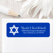 Blue White Star von David Bar Mitzvah Adresse (Insitu)