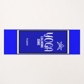 Blue White Stara Yogamatte (Vorderseite (Horizontal))