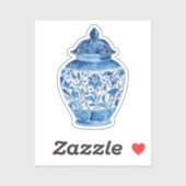 Blue white stickers aufkleber (Blatt)