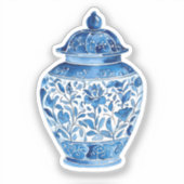 Blue white stickers aufkleber (Vorderseite)