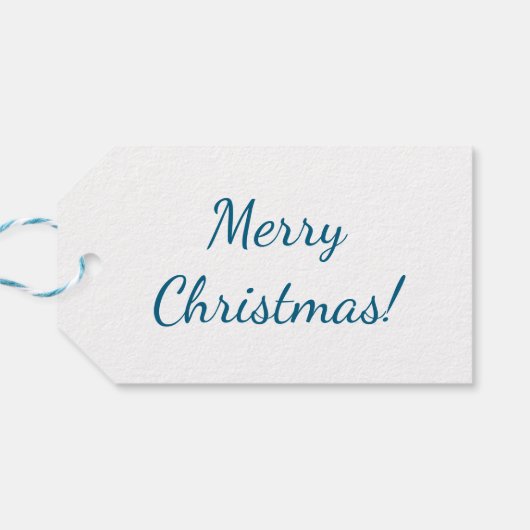 Blue white stickers  geschenkanhänger (Rückseite Horizontal)