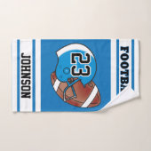 Blue & White Strip Fußball Jersey Handtuch (Handtuch)