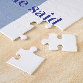 Blue & White Stripe He said Yes! Colors Puzzles  (Seite)