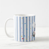 Blue & White Stripe Mug Barber Pole Kaffeetasse (Links)