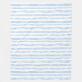 Blue White Stripes   Fleecedecke (Vorderseite)