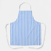Blue White Stripes Koch Baker Caterer Schürze (Vorderseite)