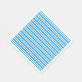 Blue White Stripes Pattern Serviette (Ecke)