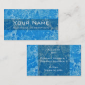 Blue-White-Texture-Visitenkarte Visitenkarte (Vorne/Hinten)