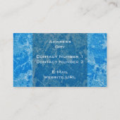 Blue-White-Texture-Visitenkarte Visitenkarte (Rückseite)