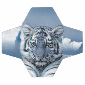 Blue White Tiger Fußball (Flach)