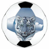 Blue White Tiger Fußball (Vorderseite)