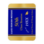 Blue, White und Gold 50. High Wiedersehen Souvenir Magnet (Vertikal)