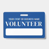 Blue White Volunteer Ausweis (Rückseite)