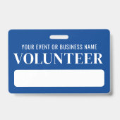 Blue White Volunteer Ausweis (Vorderseite)